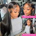 36 Inch Glueless Wigs Human Hair 100% Vietnamese Hd Lace Human Hair Bone Straight Lace Front Human Hair Wig On Clearance Sale