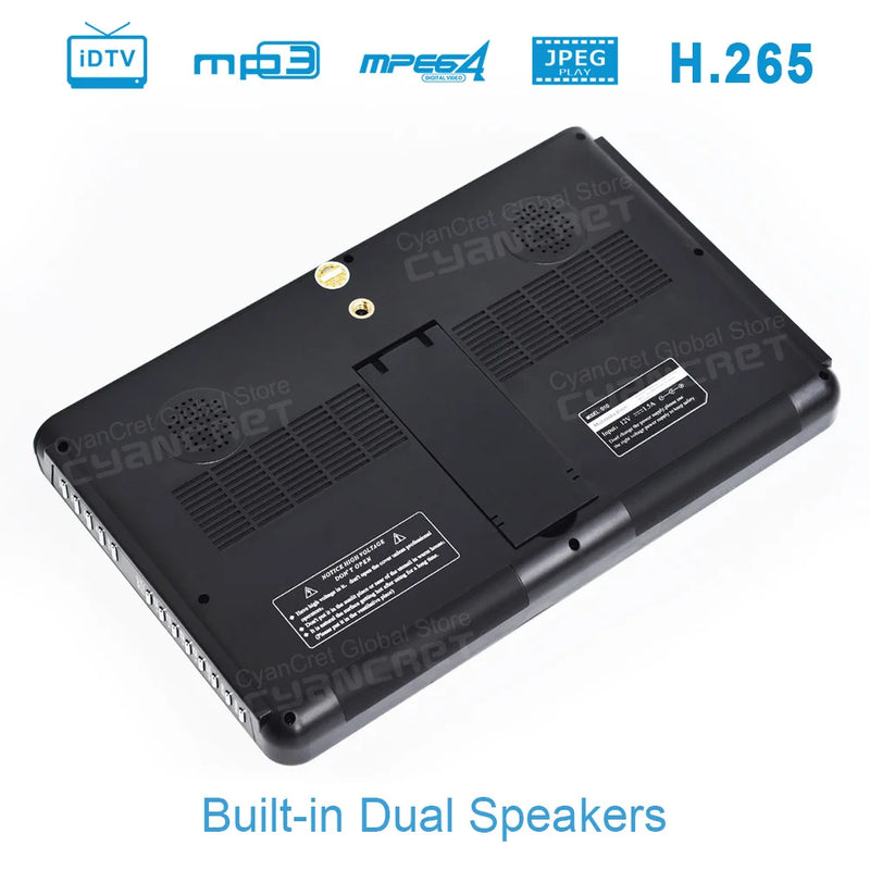 LEADSTAR D10 10inch HD Portable TV DVB-T2 ATSC ISDB-T tdt DTT Digital and Analog Mini Small Car Television Support MP4 H.265 AC3