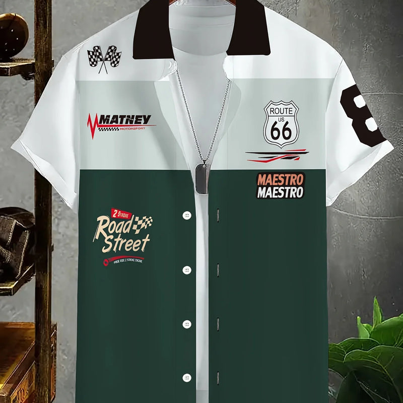 Summer Men's Shirt - 3D Printed Design Breathable | SAMAG