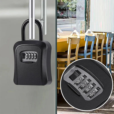 Key Lock Box Portable Combination Lockbox Wall - Mounted Storage For House Safe Security For Home | SAMAG