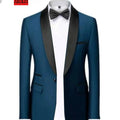 Men Formal Slim Fit Tuxedo Prom Suit Male Groom Wedding Blazers High Quality Groomsman Luxury Dress Business Banquet Party Suit