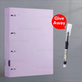 A4 File Folders Display Book 4 Hole Binder Folders Morandi Color Waterproof Document Ring Binder Folder Office School Supplies