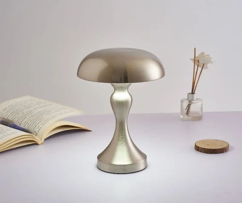 LED Table Lamps Touch Dimming USB Rechargeable for Bar Hotel Restaurant Bedside Decor Bedroom Nightlights Mushroom Lampara Gift