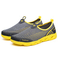 Men Casual Shoes Summer Fashion Men's Shoes Fashion Breathable Slip On Mesh Shoes Soft Comfortable Size 45