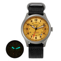 BERNY Titanium Automatic Men's Field Watches Date Sapphire Super Luminous Sports Easy Read Outdoor 10ATM Mechanical Watch