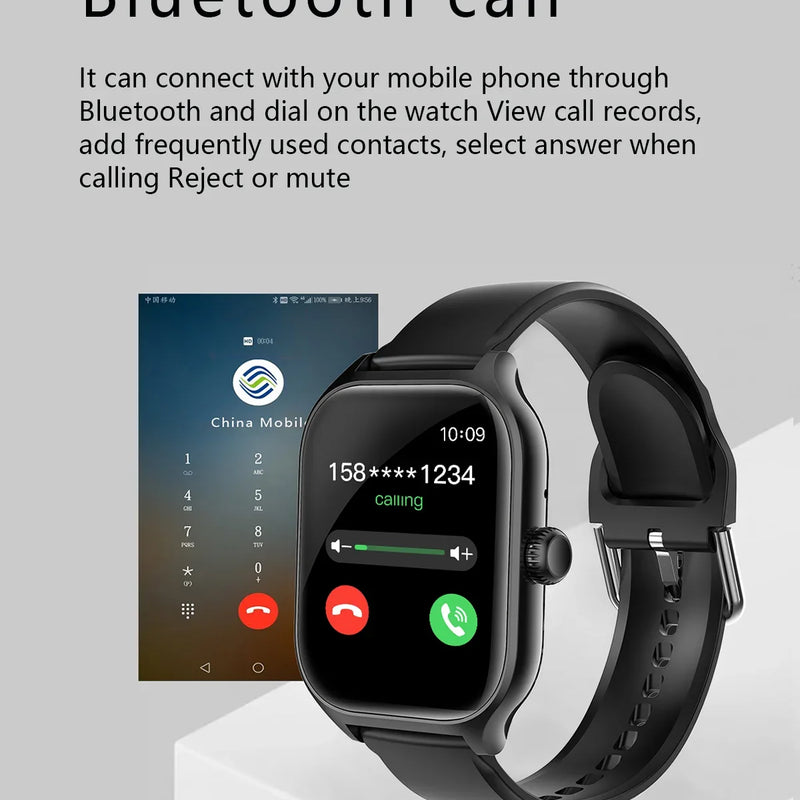 2025 Smart Watch Android IOS Phone 2.01 Inch Color Screen Bluetooth Answer Call Fitness Watches Tracker Smartwatch Women Men