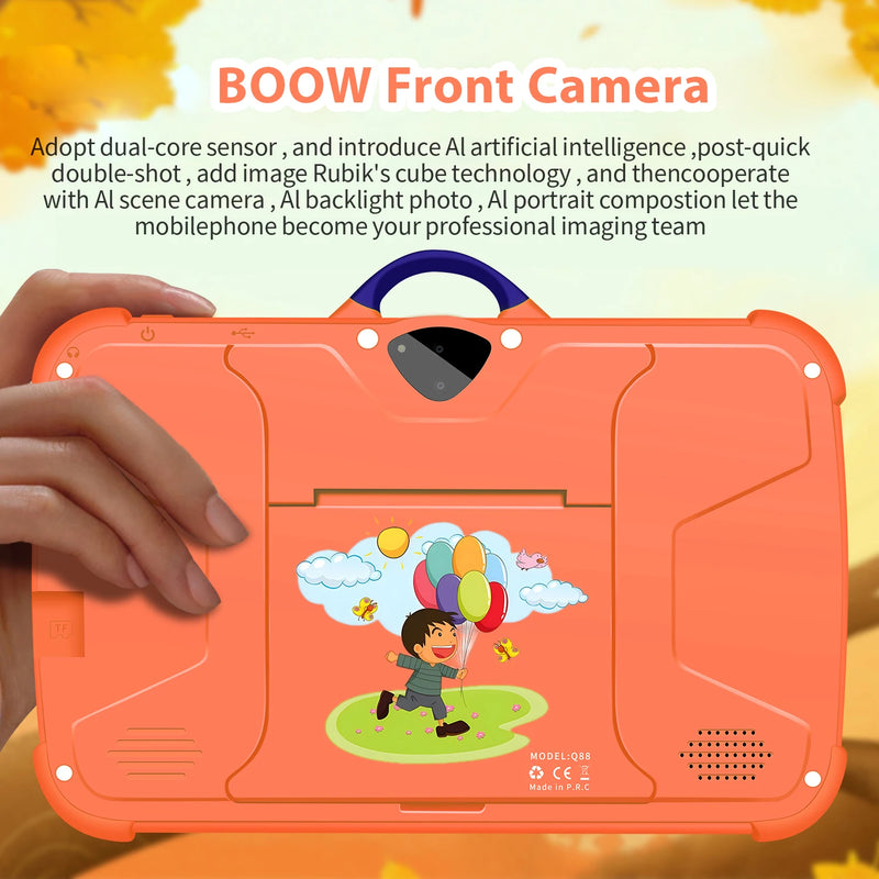 New 7 Inch WiFi Tablet PC Google Learning Education Kids' Tablet Quad Core 4GB RAM 64GB ROM Wi-Fi Android Tablets 4000mAh