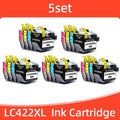 1-5set LC422XL LC-422 LC422 Ink Cartridge Compatible for Brother MFC-J5340DW MFC-J5740DW MFC-J5345DW MFC-J6540DW J6940DW Printer