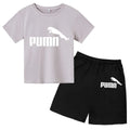 3-12Y Kids Summer Casual Letter Print 2-Piece Set Soft | SAMAG