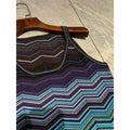 Bohemian Striped Knitted Pants Set for Women 2026 Summer New Color-Block Camisole Short Top+Slim Fit Straight Pants 2-Piece Set