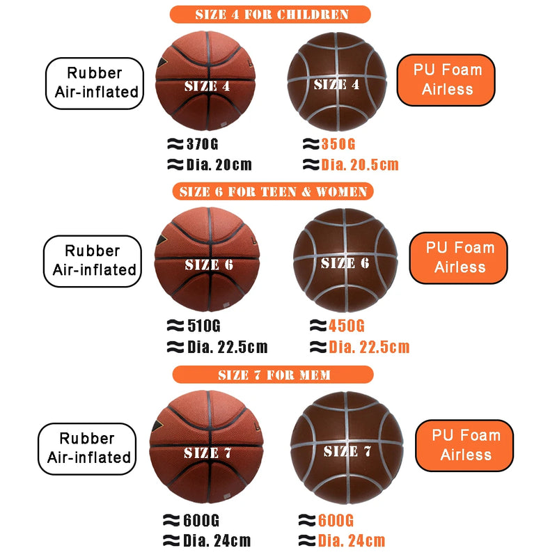 Silent Basketball 600G - Size 7 Men, 450G - 6 - View 6 | SAMAG