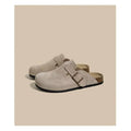 Cork Suede Mules Slippers for Women Fashion Clogs Shoes Classic Cork Antislip Outdoor Slippers with Arch Support Slipper