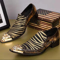 New Mens Dressing Shoes Luxury Silver Serpentine Breathable Designer Fashion Male Flats Gentleman Pointed Toe Zapatillas Hombre