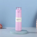 Stainless Steel Mini Thermos Cup 150/250ml with Straw Pocket Insulated Cup Leak-proof One-button Opening Thermal Mug