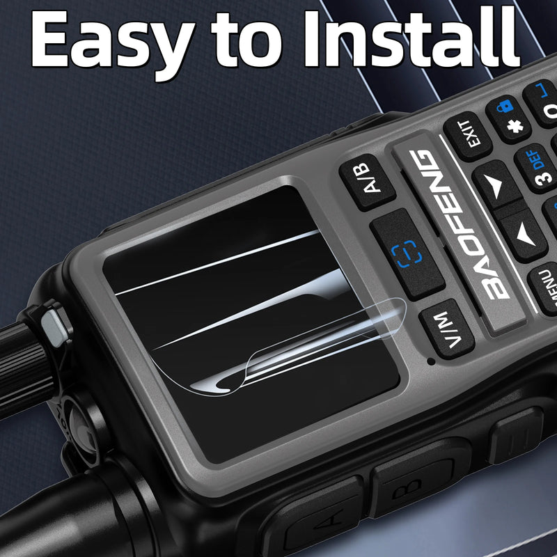Baofeng UV 5R Mini Walkie Talkie Screen Protector Fingerprint Proof Automatic Repair Scratch High Transparency Mini-5 Ham Radio
