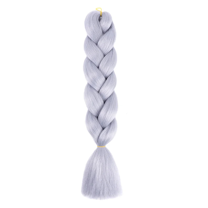 24 Inches DIY Jumbo Braiding Hair Synthetic Hair Extensions Afro Ombre Crochet Braid Hair Wholesale For Women