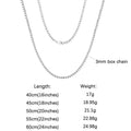 ORSA JEWELS 925 Sterling Silver Chain Necklaces Fashion Party for Men Women DIY Jewelry Simple High Quality 16-24 Inch Wholesale