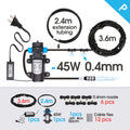 45W Pump 0.4MM Automatic Timing Cooling Watering System 6/9/12/18/21M Outdoor Garden Irrigation Kit Brass Mist Nozzles Sprayer