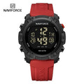 NAVIFORCE Watches For Men LCD Digital Fashion Casual Date and Week Alarm Display 3ATM Waterproof Silicone Strap Electronic Clock
