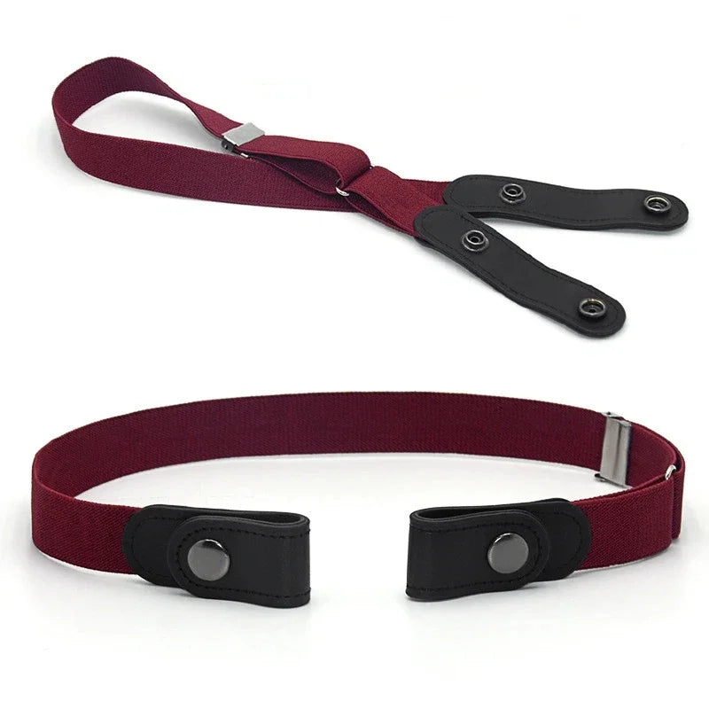 Jeans Elastic Waistband For Women/Men No Bulge No Buckle Stretch Elastic Waist Belt Versatile and Minimalist Elastic Waistband