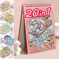20Pcs 20 in1 Cartoon DIY Landscape Sticker 3D Miniature Collection Book Cabin Scene Stickers Birthday Gift for Kid Child Student