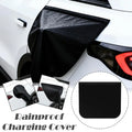 Electric Vehicle Charger Port Rainproof Cover Electric Car Charger Plug Cover Waterproof PVC With Strong Magnetic Strip For EV