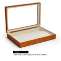 Oirlv Wooden Jewelry Box Retro Jewelry Display Ring Necklace Earring Bracelet Box Multi Jewelry Storage Organizer Display Case