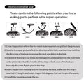 New Car Tire Repair Tool Kit Studding Tool Auto Bike Puncture Plug Garage Needle Nose Pliers Vacuum Film Nail EVA Storage Case