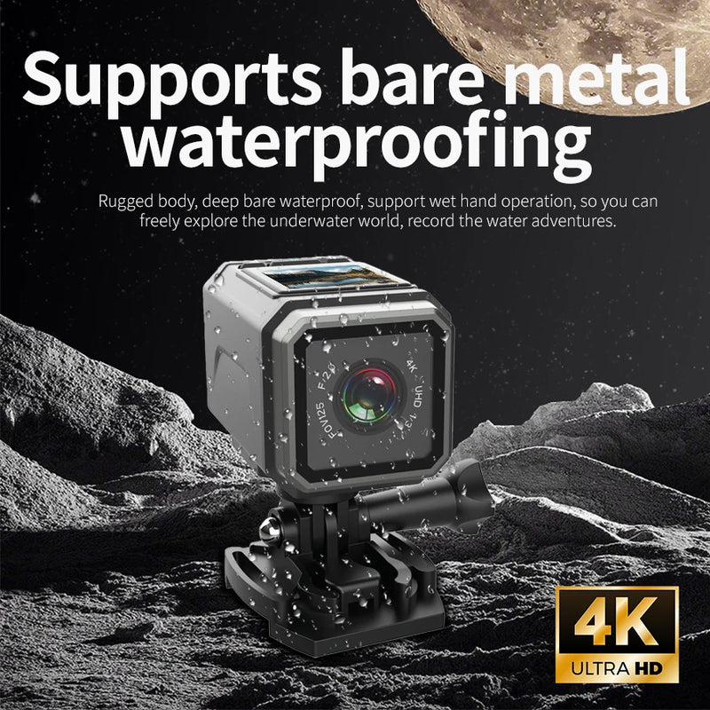 4K Ultra HD WiFi Camera/Mini Outdoor Sports Camera/Motorcycle Camera/Bicycle Riding Camera/Wearable Helmet Camera