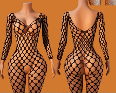 Women's Porn Sex Underwear Sexy Lingеrie Mesh Crotchless Bodystocking Bodysuit Full Body Stockings Open Bra Erotic Lingerie
