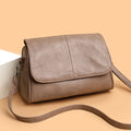 Retro Oil Wax Leather Crossbody Bag,with Textured and Vintage Feel,Simple and Elegant Flap Design,and Adjustable Shoulder Strap