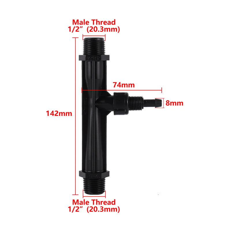 Automatic Fertilizer Kit 1/2'' 3/4" 1"Male Thread Venturi Fertilizer Injector With Flow Control Switch  Filter Hose Pipe Clamp