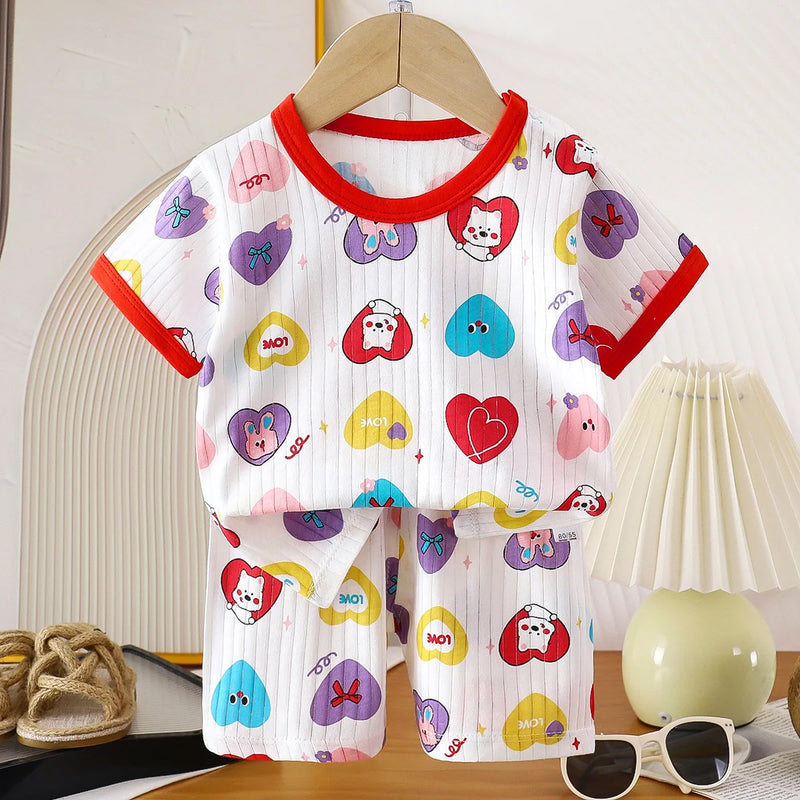 Children Clothing Set Child T-shirt Suit Summer Cotton | SAMAG