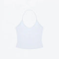 ANK Air Summer Top with Solid Color, Black and White Powder, Wide Shoulder Strap, I-Shaped Tank Top, Women's Sports, Daily Wear