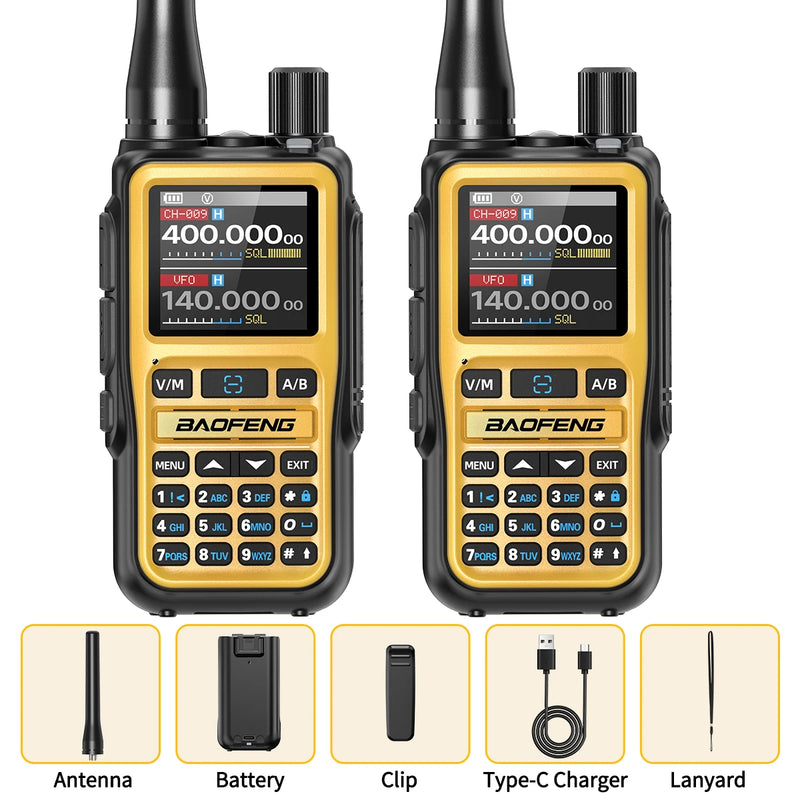 BAOFENG UV-5R Mini Walkie Talkie Multi Band Bluetooth Programming Wireless Copy Frequency 999CH AM FM Long Range Two Way Radio