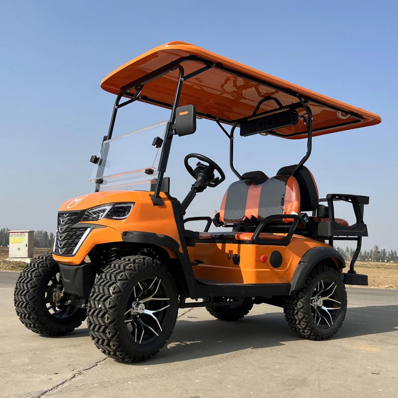 4WD Customized Color Street Legal 2 4 6 8 Passenger 48/60/72V 4000/5000/7000W CE Electric UTV Golf Cart For Sale