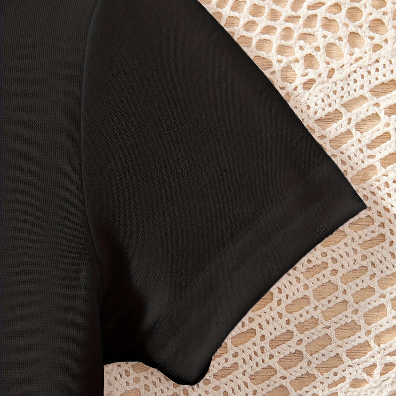 Girls' Summer Casual Outfit: Bow Print Short - Sleeve - View 5 | SAMAG