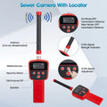 SYANSPAN 10.1" 1080P Screen Pipe Camera 512Hz Sonde&Self-leveling for Drain Sewer Inspection16GB Video Recording IP68 Waterproof