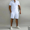 Cross border Amazon Men's Set Autumn New Polo Casual Loose Short sleeved Sports | SAMAG