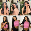 Natural Color Brazilian Straight Virgin Human Hair Bundles 32 Inch Unprocessed Silky Smooth Straight Hair Weave 4 Bundles Human Hair Extensions