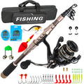 8m High Carbon Ultralight Super Hard Telescopic Fishing Rod Reel Combo Portable Full Set With Simulated Lures Line Hooks Float