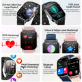 2026 New Professional-Grade Health Smart Watch Men ECG BP HR Uric Acid Lipid BMI Body Analysis Bluetooth Call Smartwatch Women