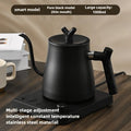 1L Gooseneck Mechanical & Smart Temp Control Kettle - Auto Shut-Off & Boil-Dry Protection Stainless Steel Pour-Over Coffee&Tea