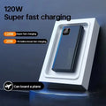 Lenovo 2027 120W Super Fast Charging Portable Power Bank Charger 500000mAh Large Capacity External Battery For Xiaomi iPhone