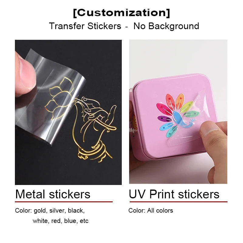 3D Custom Color UV Transfer Sticker DTF Print Brand Logo - View 3 | SAMAG