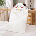 A Cartoon Coral Fleece Bath Towel for Babies, Children's Bath Towel, Baby Washcloth, 31.5* 31.5inch , Made of Super Absorbent Polyester Material, Warm and Breathable, with Cartoon Animal Shapes for Kids, Suitable for Home and