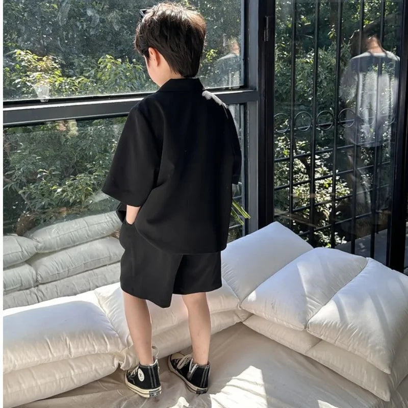 Boys' Blazer Suit Set Summer New Thin Casual Baby Single - View 3 | SAMAG
