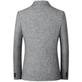 Brand Spring Autumn Men Tweed Blazer Two Buttons Notched | SAMAG