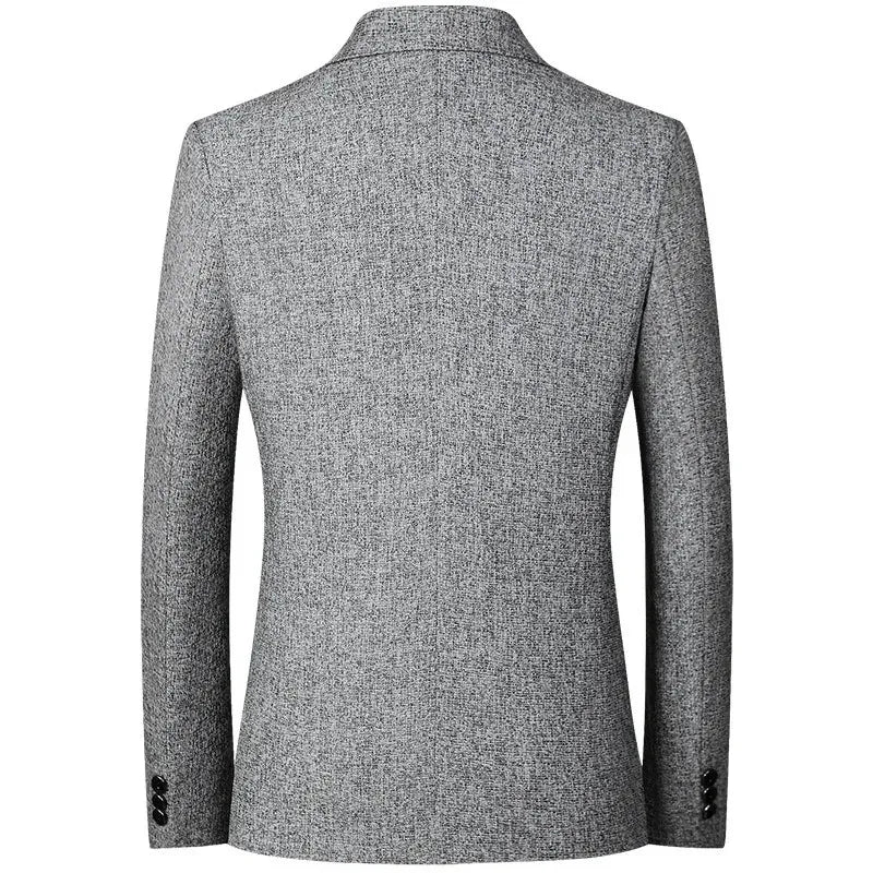 Brand Spring Autumn Men Tweed Blazer Two Buttons Notched | SAMAG