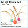Elastic Bouncy Badminton Cat Toy Luminous Night Glow Pet Interactive Ball Self Play Boredom Relief Chew Resistant Training Game